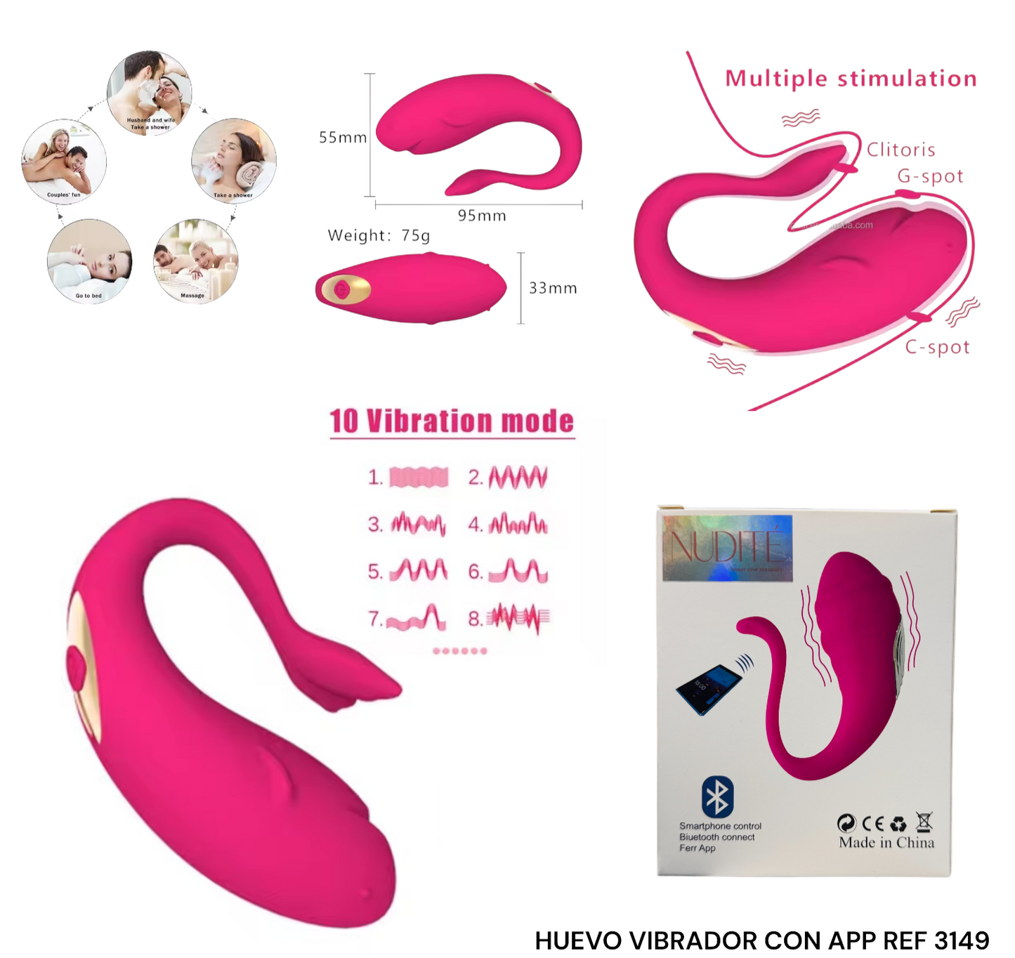 HUEVO  VIBRADOR CON APP