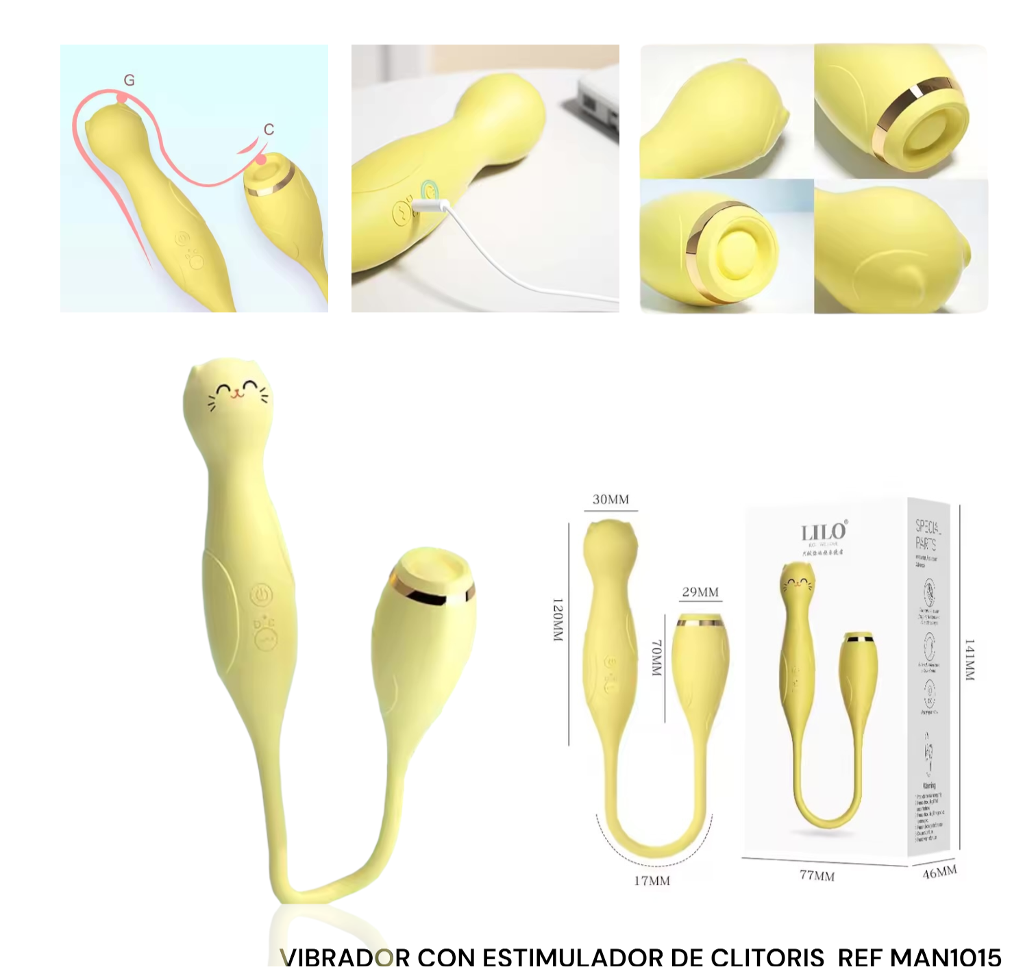 VIBRADOR MASAJEADOR DOBLE