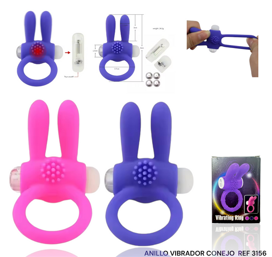 ANILLO VIBRADOR CONEJO