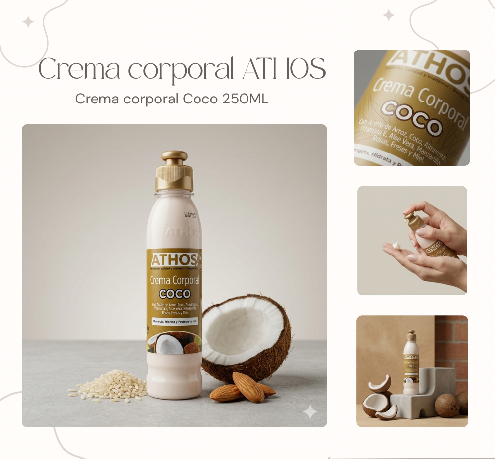 CREMA CORPORAL COCO  250ML ATHOS