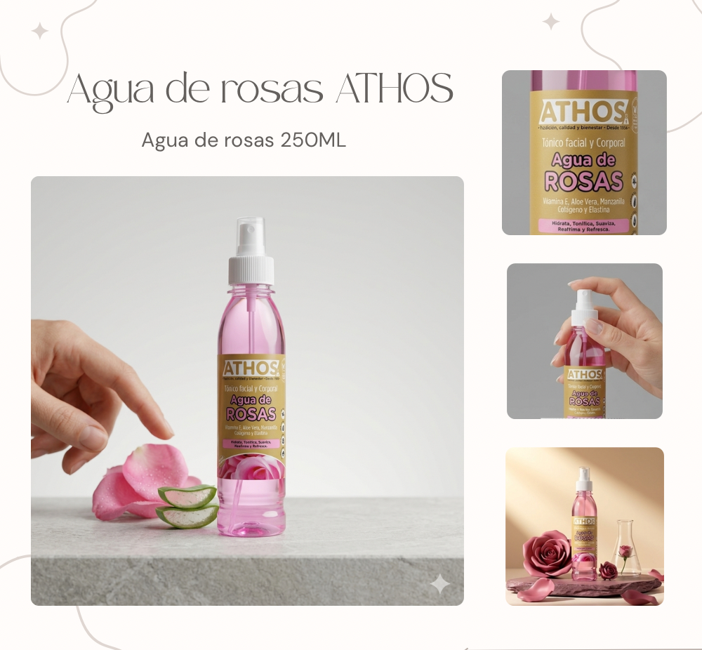 AGUA DE ROSAS ATHOS 250ML