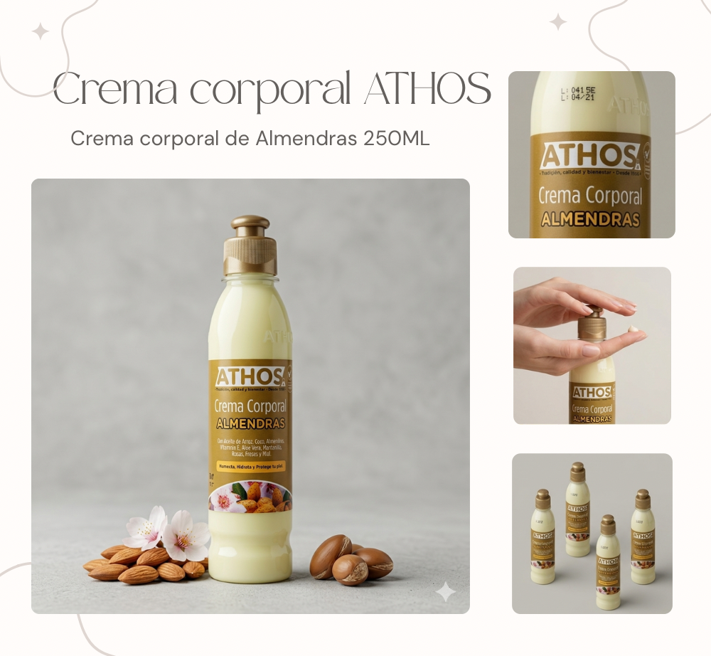 CREMA CORPORAL ALMENDRAS 250ML ATHOS