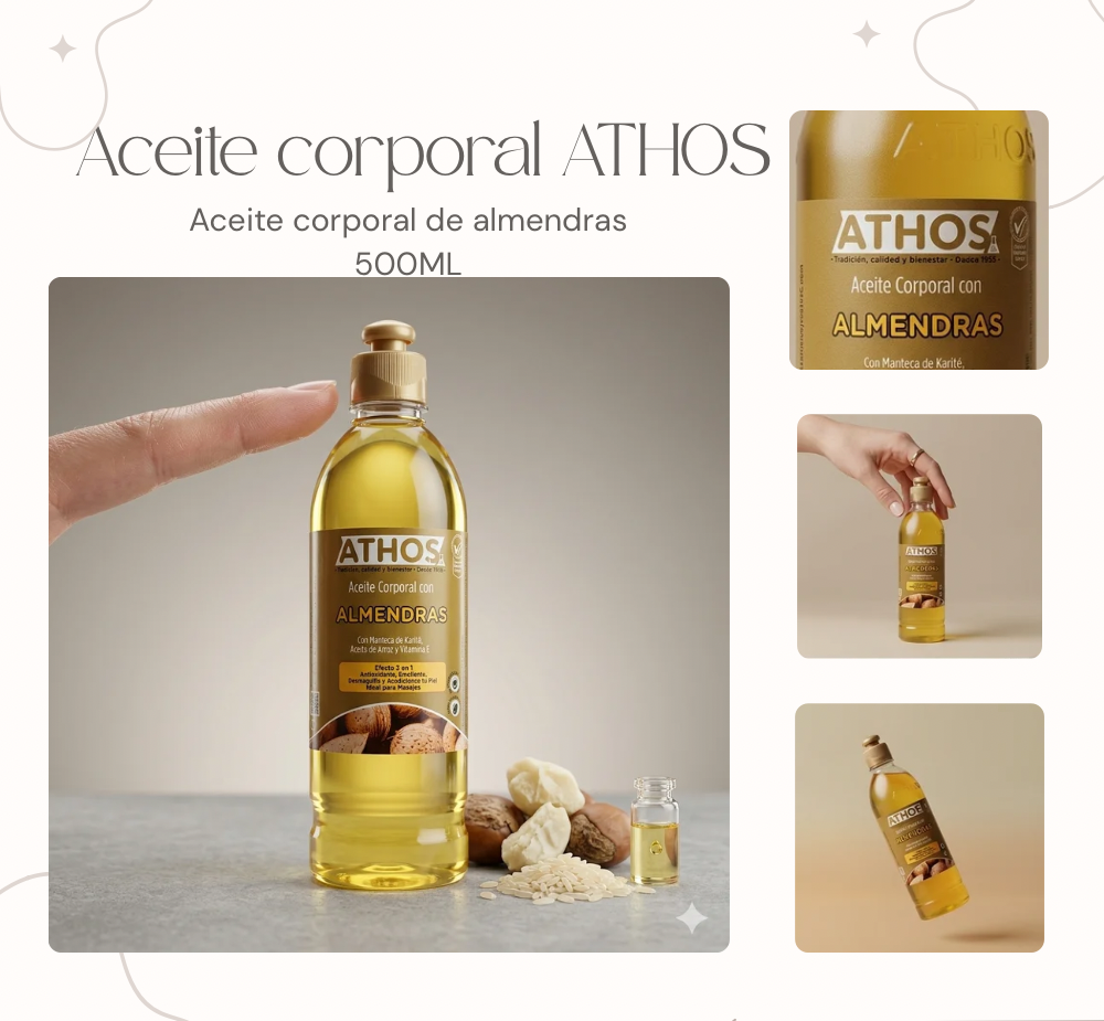 ACEITE CORPORAL 500ML ATHOS DE ALMENDRAS