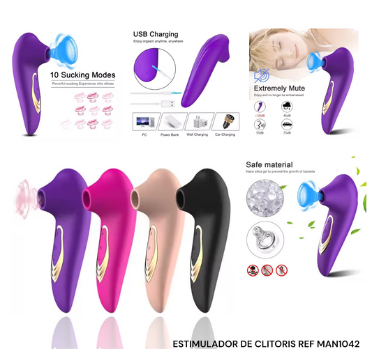 VIBRADOR CON ESTIMULADOR DE CLITORIS