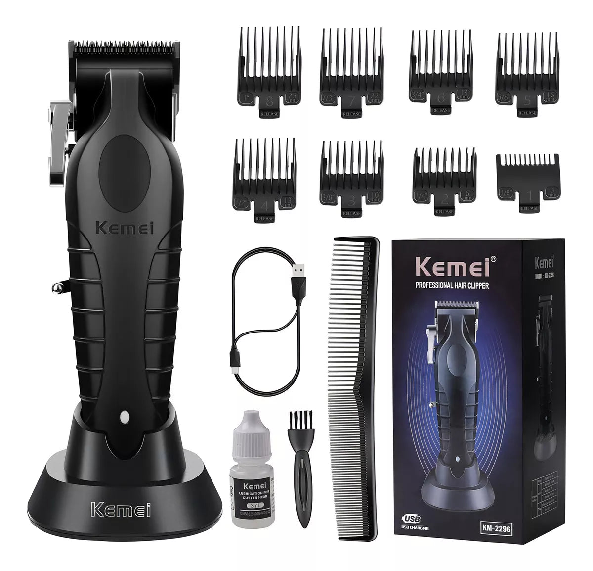 COMBO MAQUINA KEMEI 2296- TRIMMER 2299