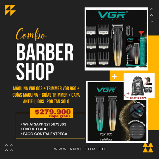 COMBO MAQUINA VGR 003 + TRIMMER VGR 960 + capa gratis