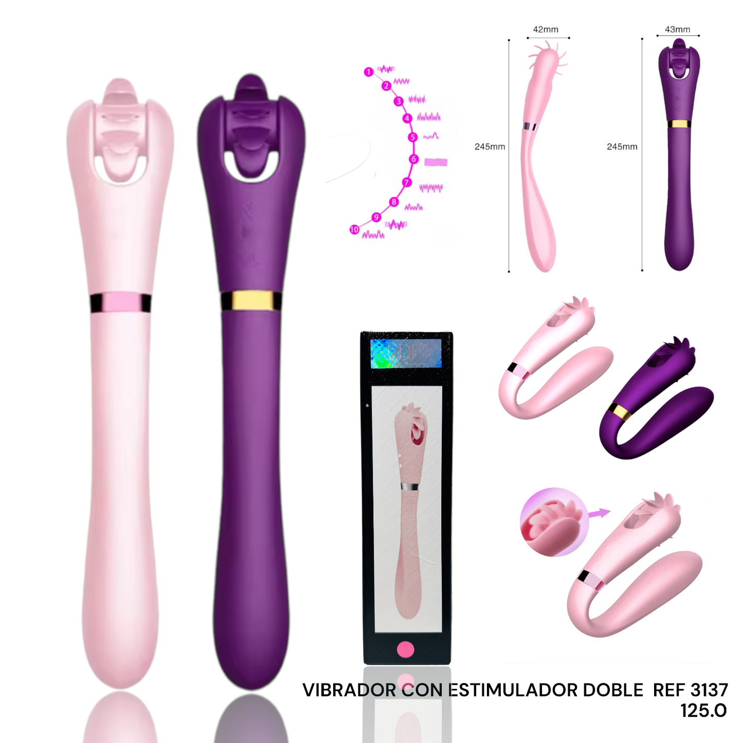 VIBRADOR  DOBLE  FUNCION