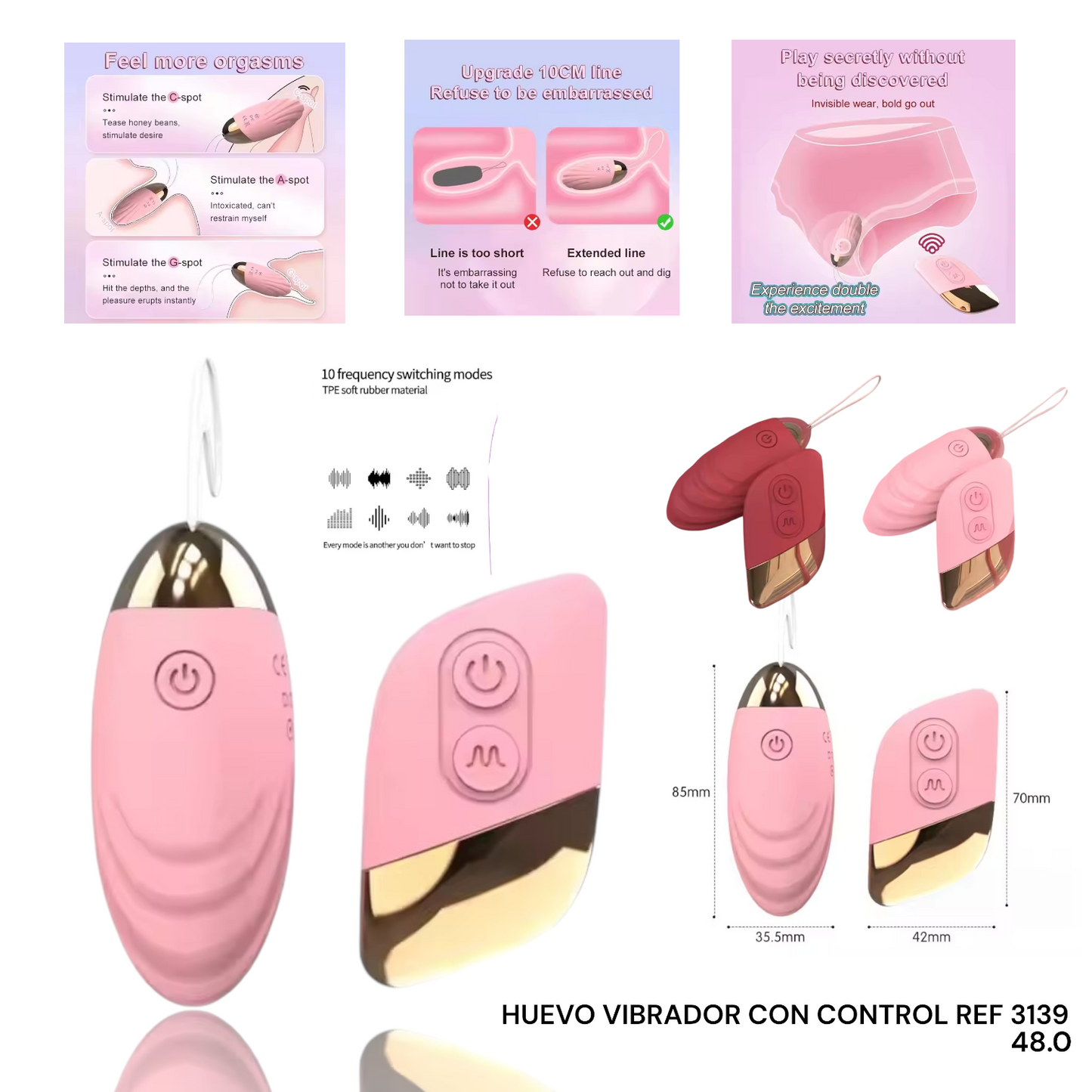 HUEVO VIBRADOR CON CONTROL