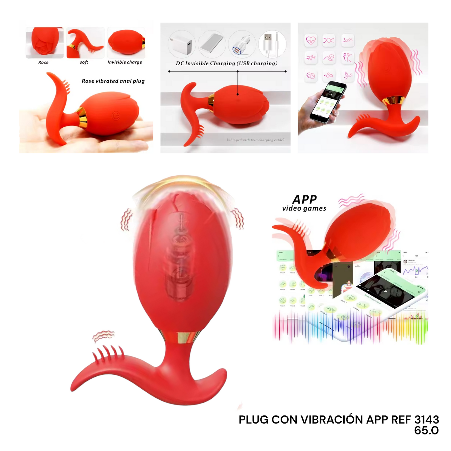 PLUG CON VIBRACIÓN Y APP A DISTANCIA