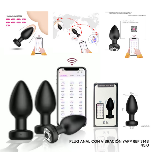 PLUG ANAL VIBRADOR CON APP