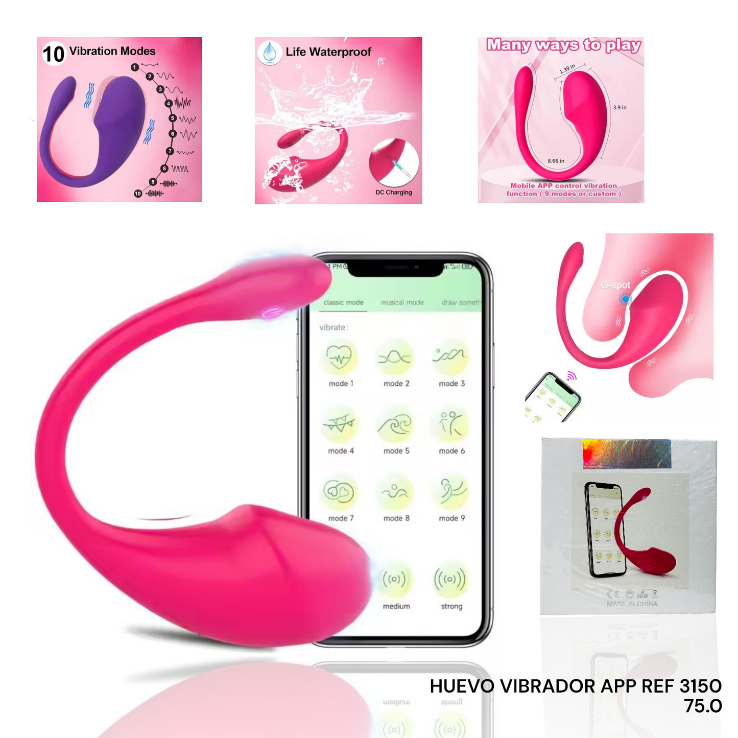 HUEVO VIBRADOR CON APP