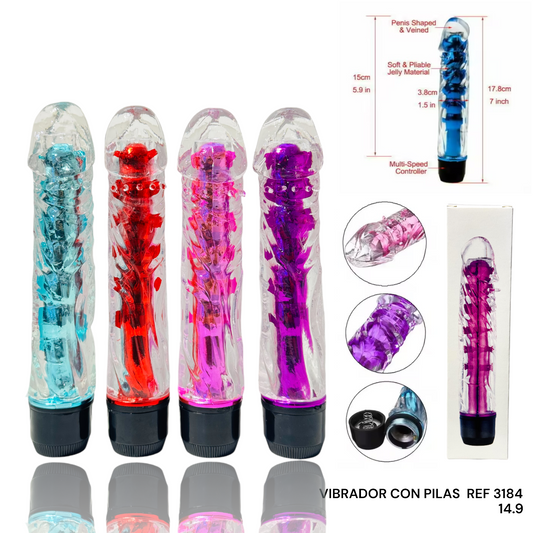 DILDO VIBRADOR CON PILAS