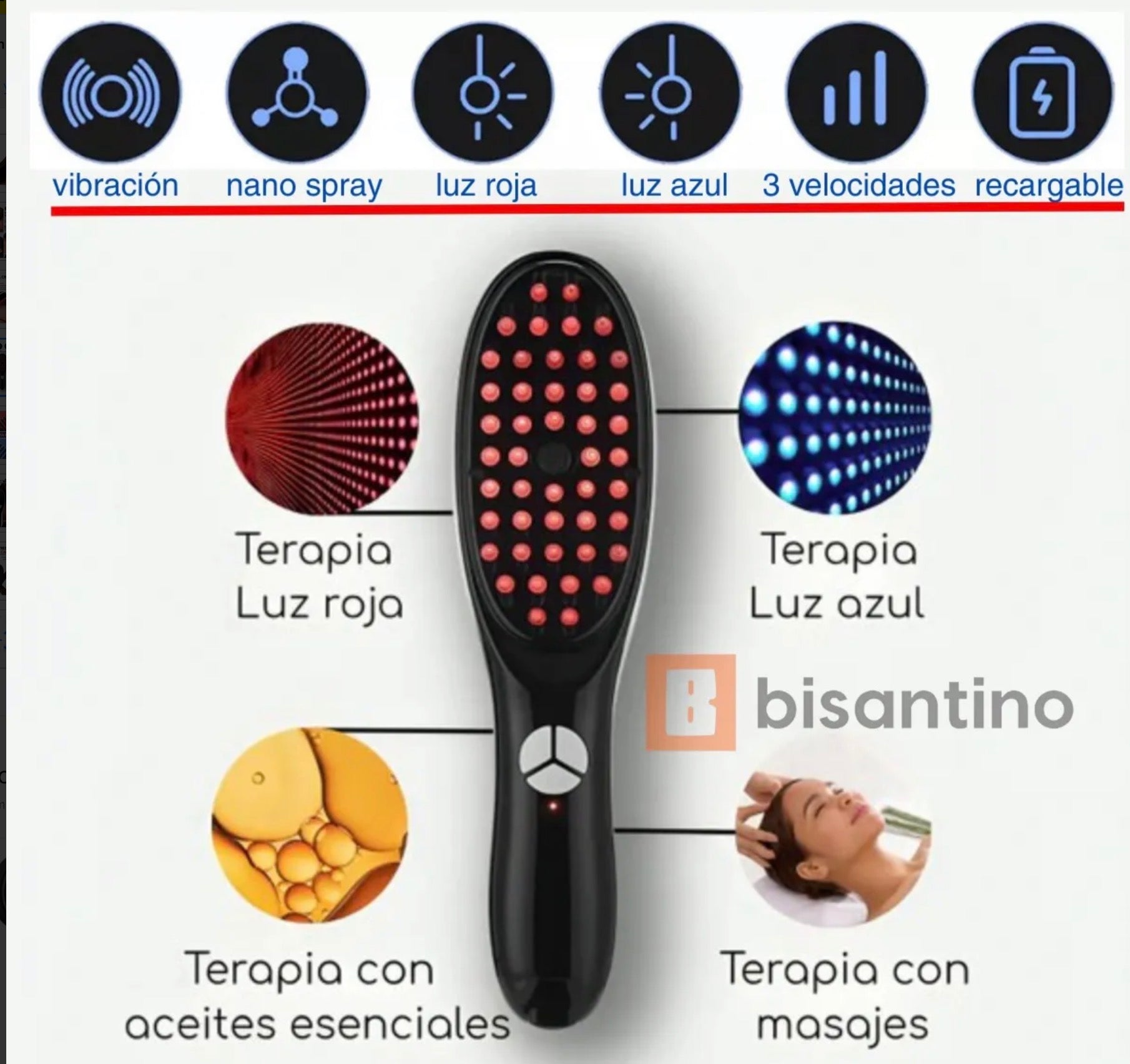 CEPILLO DE TERAPIA CAPILAR