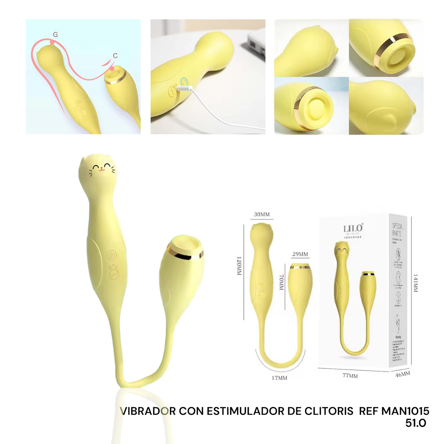 VIBRADOR MASAJEADOR DOBLE