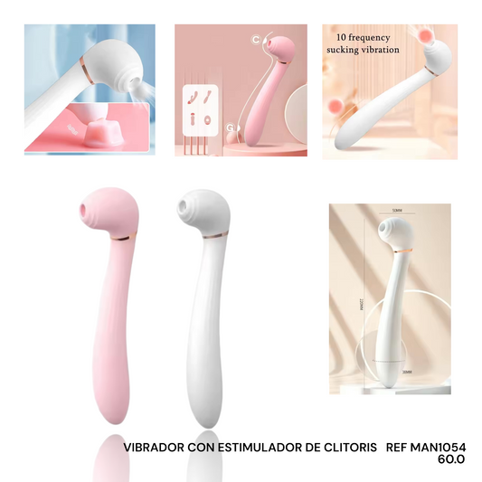 VIBRADOR CON ESTIMULADOR DE CLITORIS