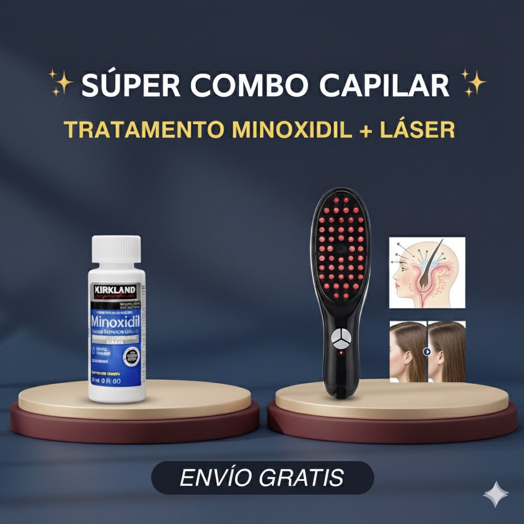COMBO ACEITE CAPILAR  + CEPILLO TERAPIA CAPILAR (Envío Gratis)