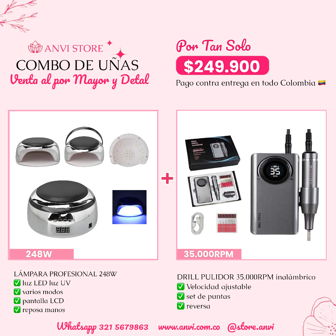 COMBO LÁMPARA 248W + DRILL 35.000RPM