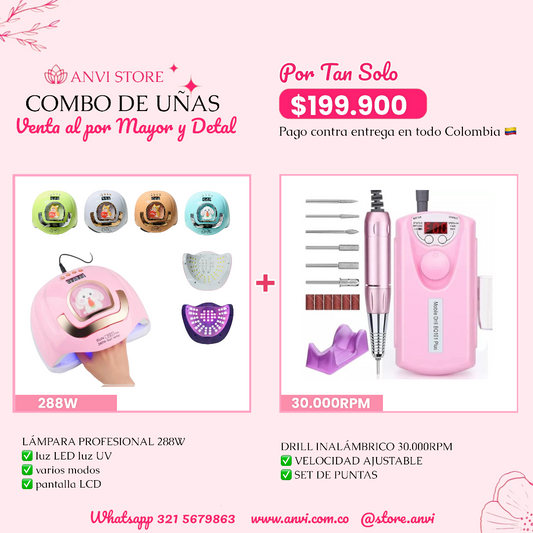 COMBO LÁMPARA 288W + 30.000RPM