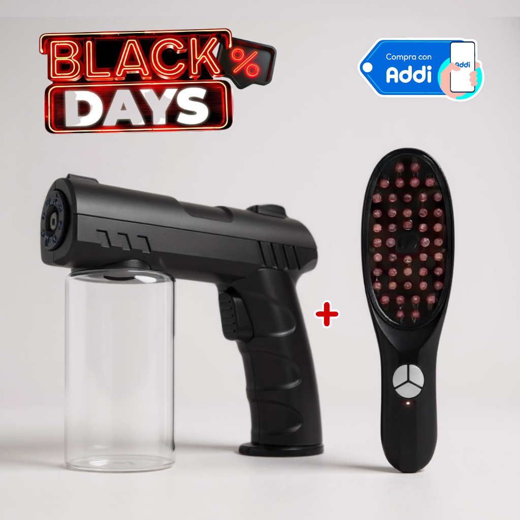 COMBO CEPILLO TERAPIA CAPILAR + PULVERIZADOR (Envío Gratis)