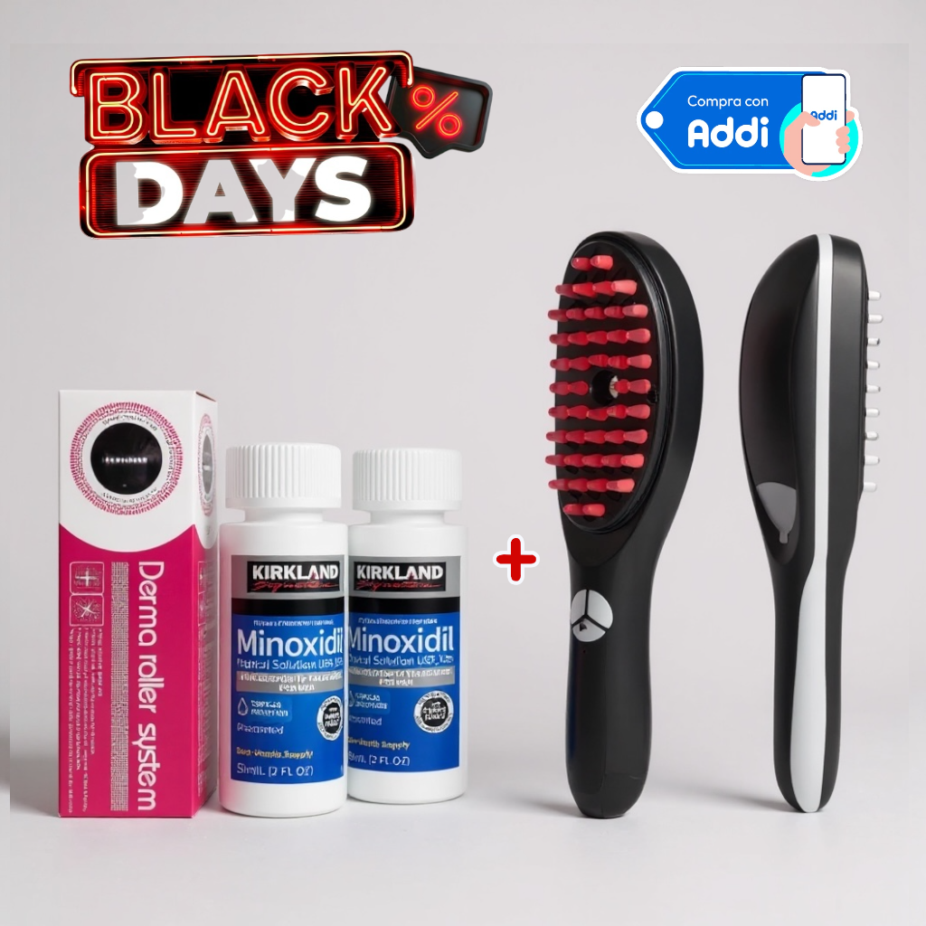 COMBO MINOXIDIL + CEPILLO TERAPIA CAPILAR (Envío Gratis)