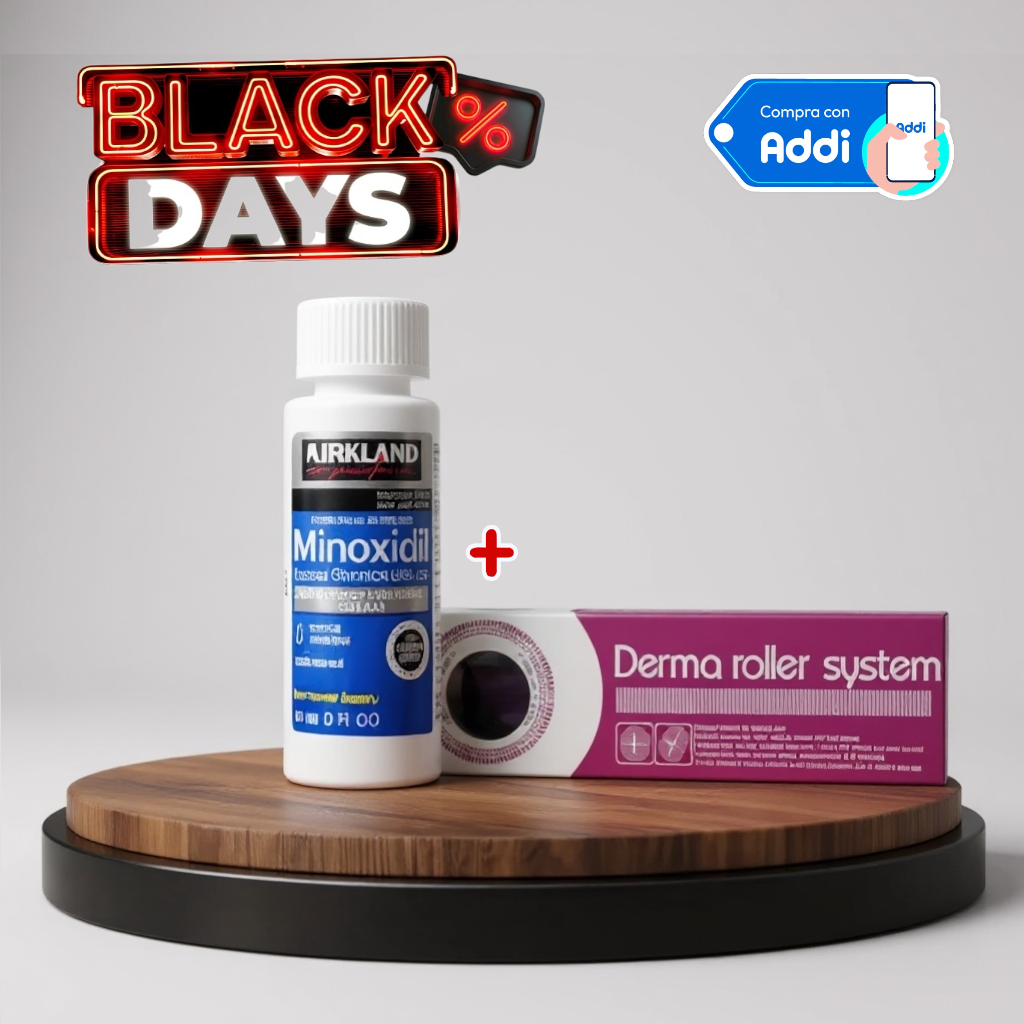 COMBO MINOXIDIL + DERMA ROLLER (Envío Gratis)