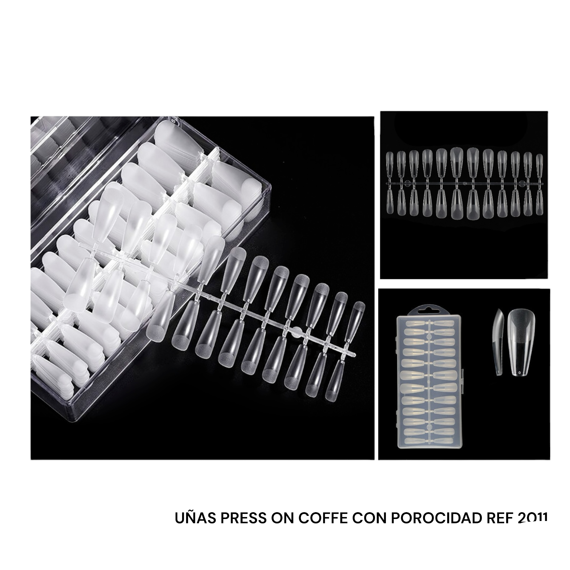 UÑAS PRESS ON COFFE CON POROCIDAD