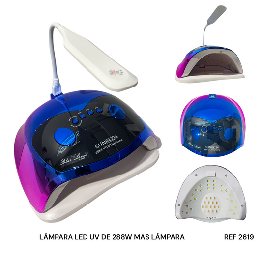 LAMPARA LED/UV 288W MAS PRESS ON