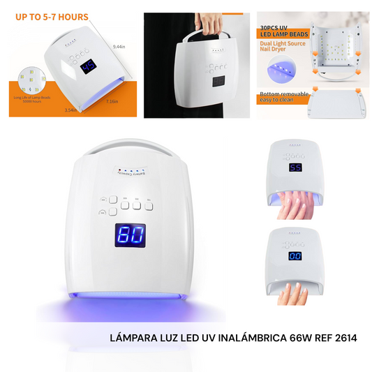 LÁMPARA LED UV DE 66W INALÁMBRICA